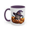 Halloween Mug - Witch Cat Hiding In Pumpkins