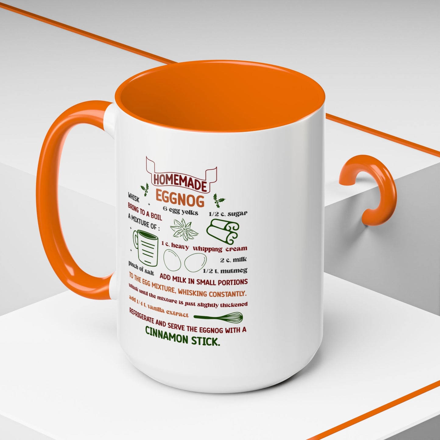 Christmas Mug - Homemade Eggnog Recipe