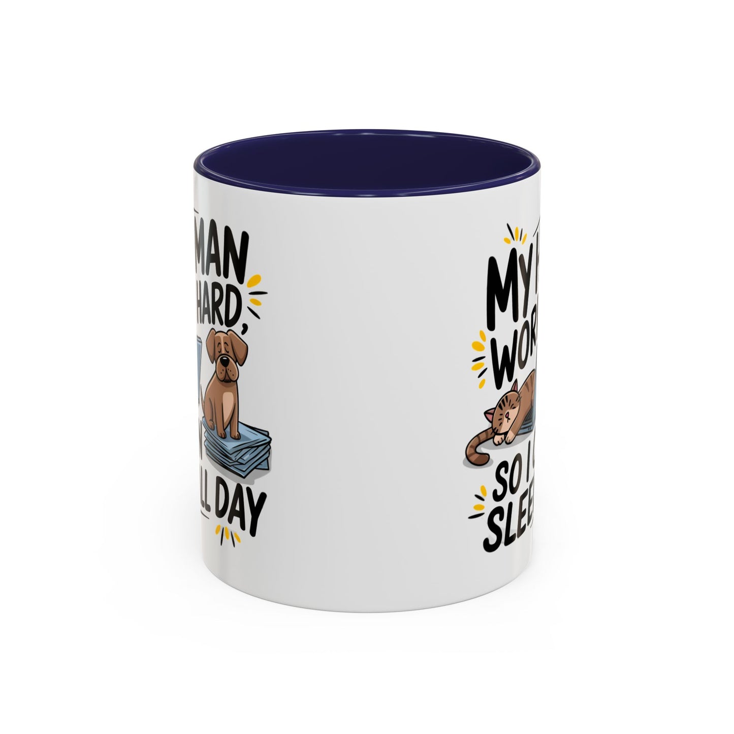 Animal Mug - My Human Works Hard