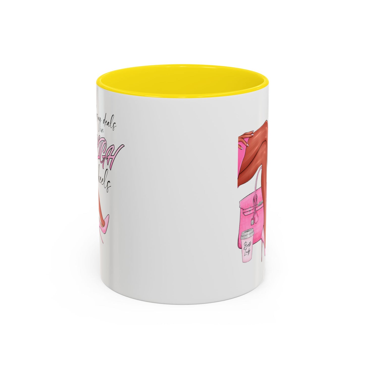 Humor Mug - Closing Deals in High Heels