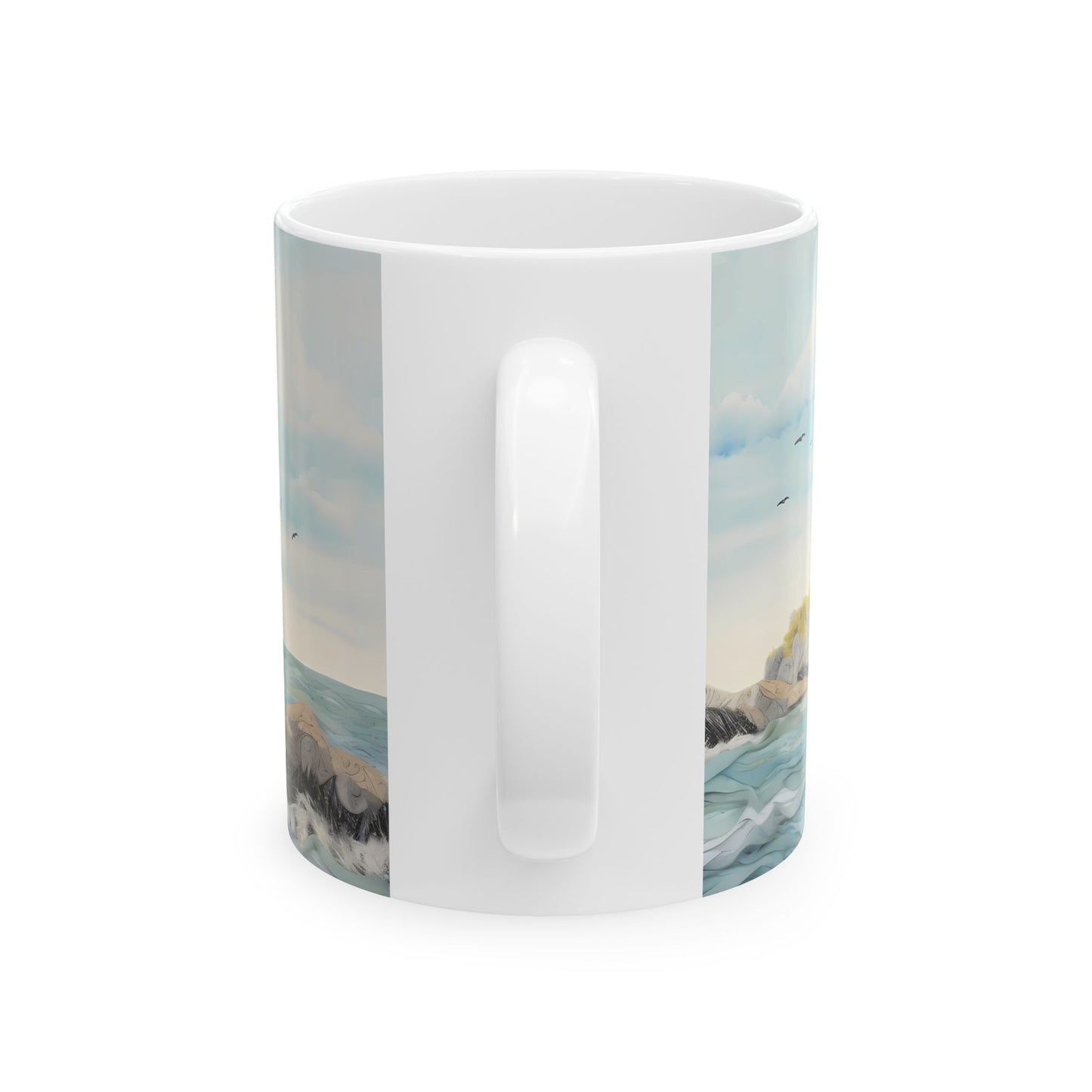 Artistic Mug - Felted Lighthouse 3