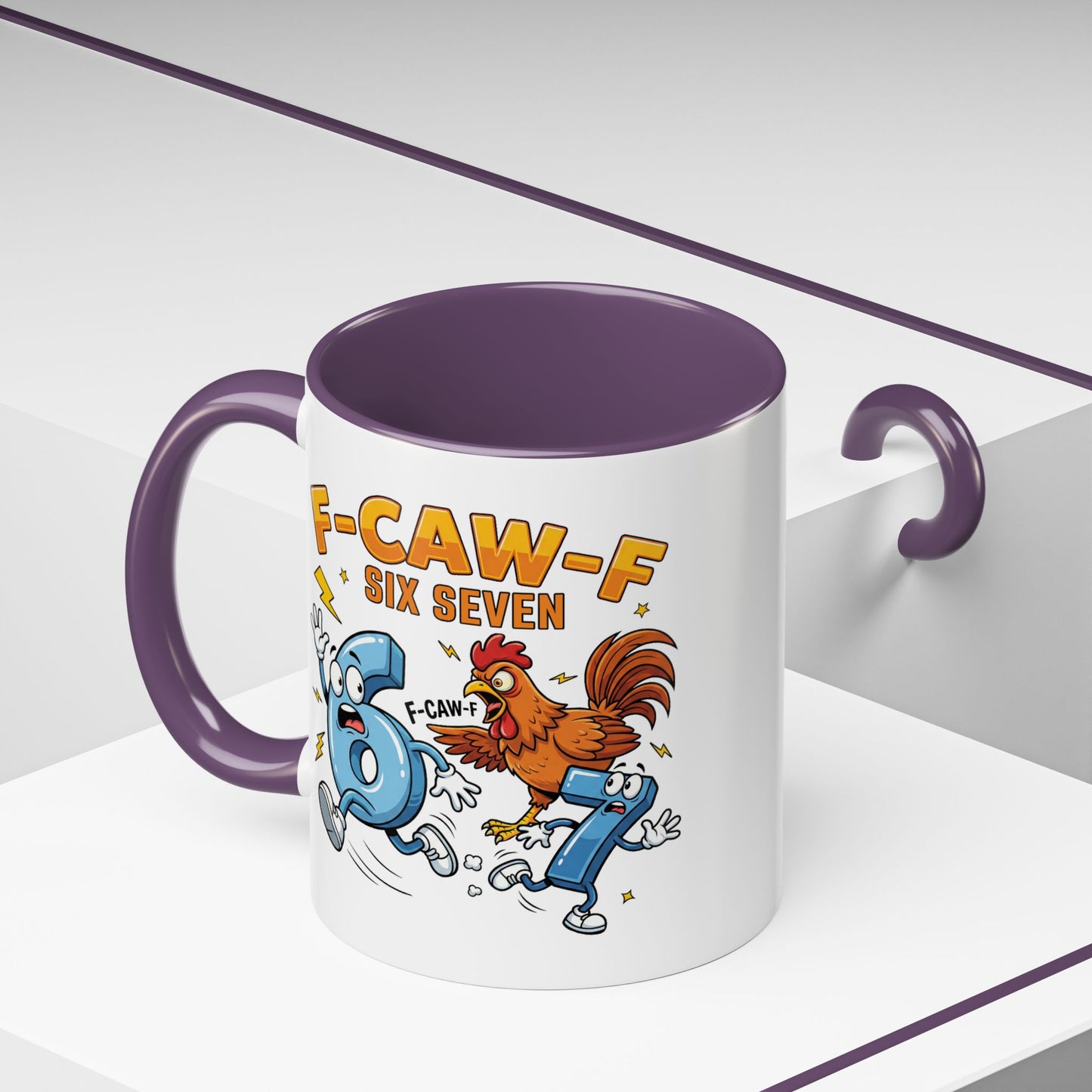 Humor Mug - F-CAW-F Six Seven