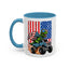 4th of July Mug - T Rex Riding Monster Truck