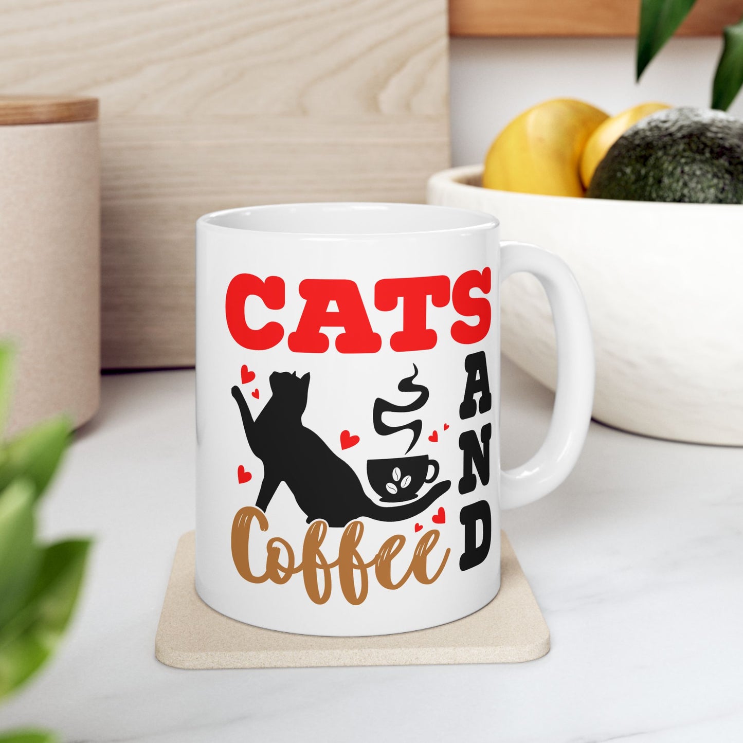 Animal Mug - Cats and Coffee