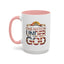 4th of July Mug - One Nation Under God Cross Flag