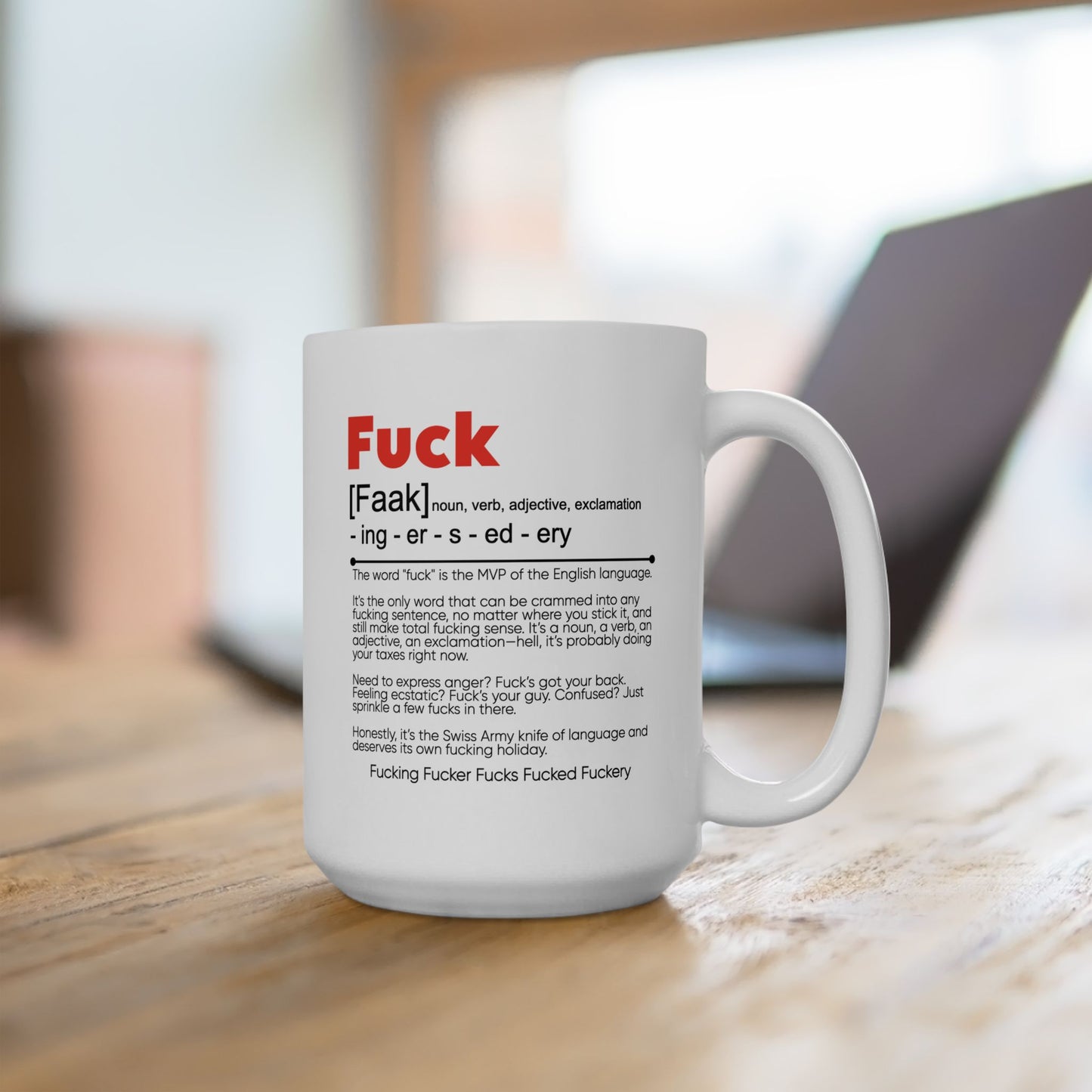 Adult Mug - The Word Fuck