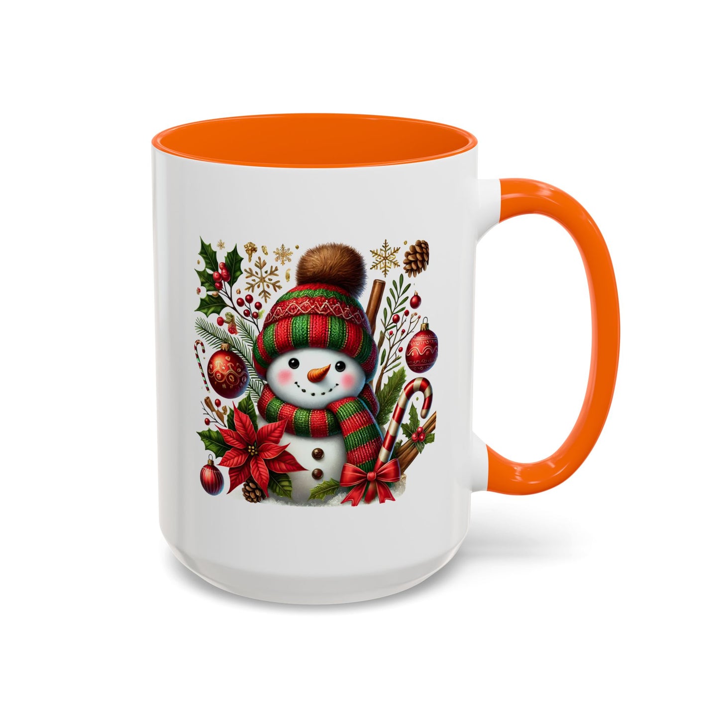 Christmas Mug - Red and Green Snowman
