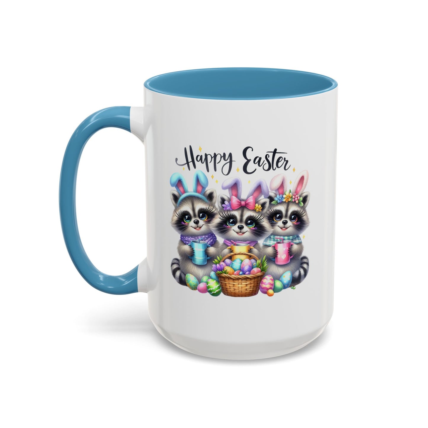 Easter Mug - Happy Easter Racoons