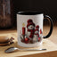 Christmas Mug - Burgundy Snowman Family