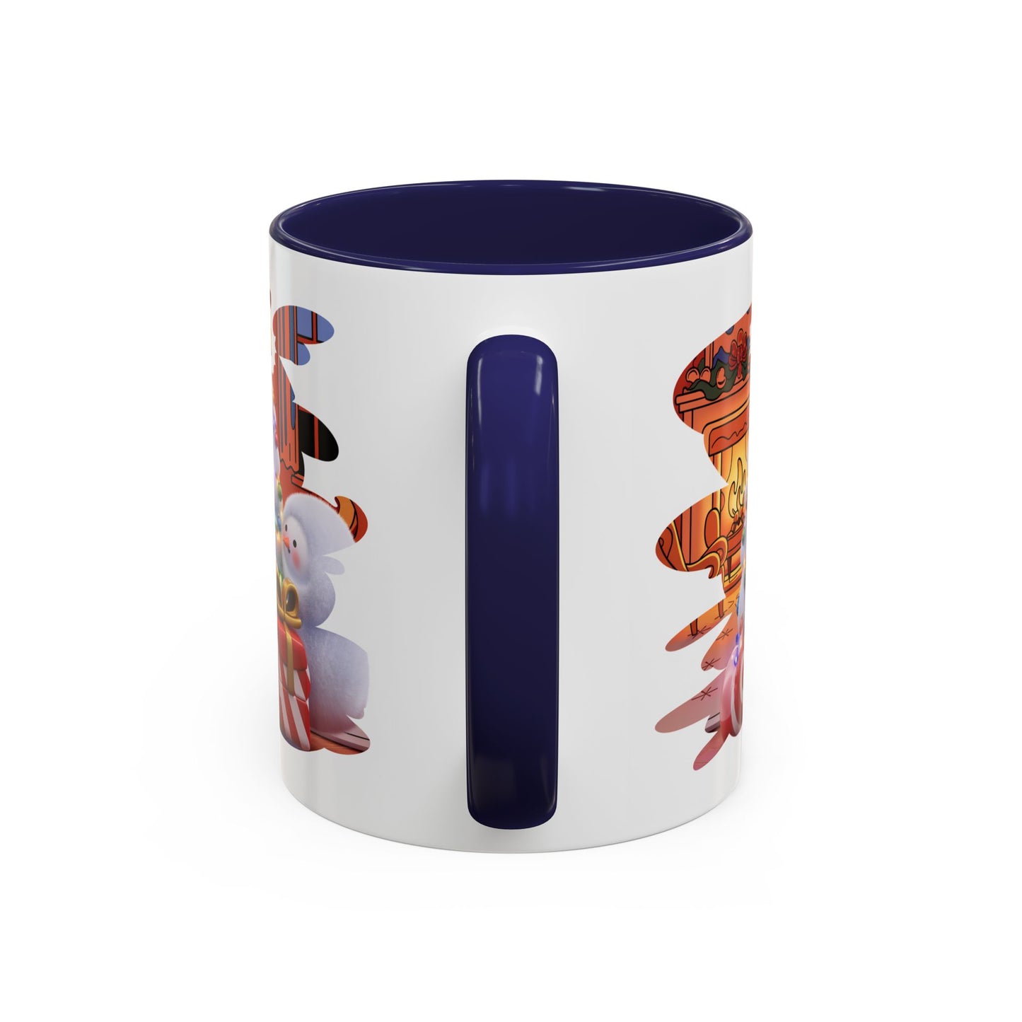 Christmas Mug - Snowman Tree Presents Fireplace