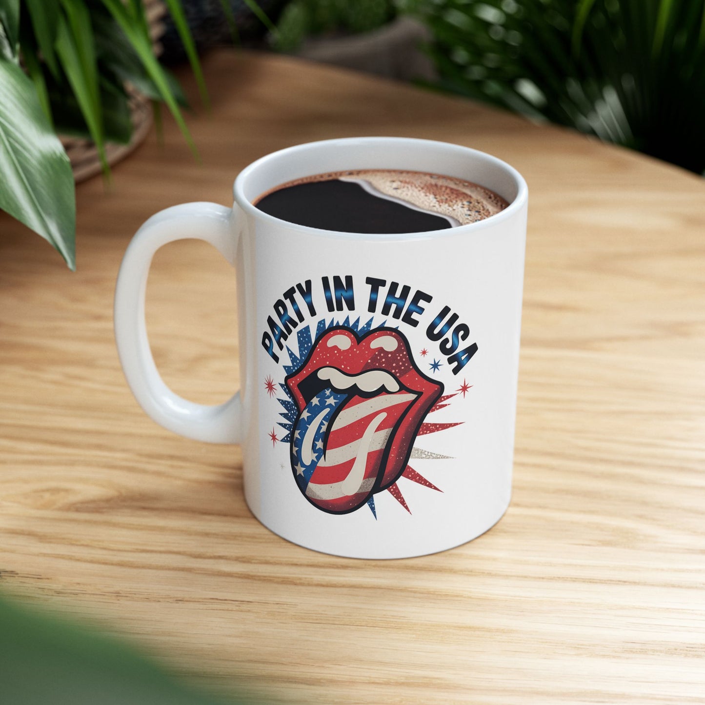 4th of July Mug - Party in the USA Tongue