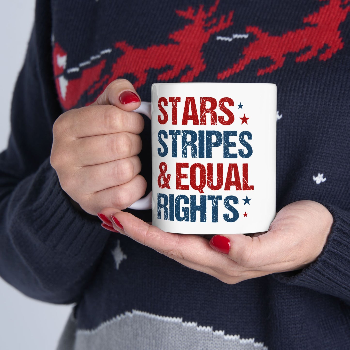 4th of July Mug - Stars Stripes & Equal Rights