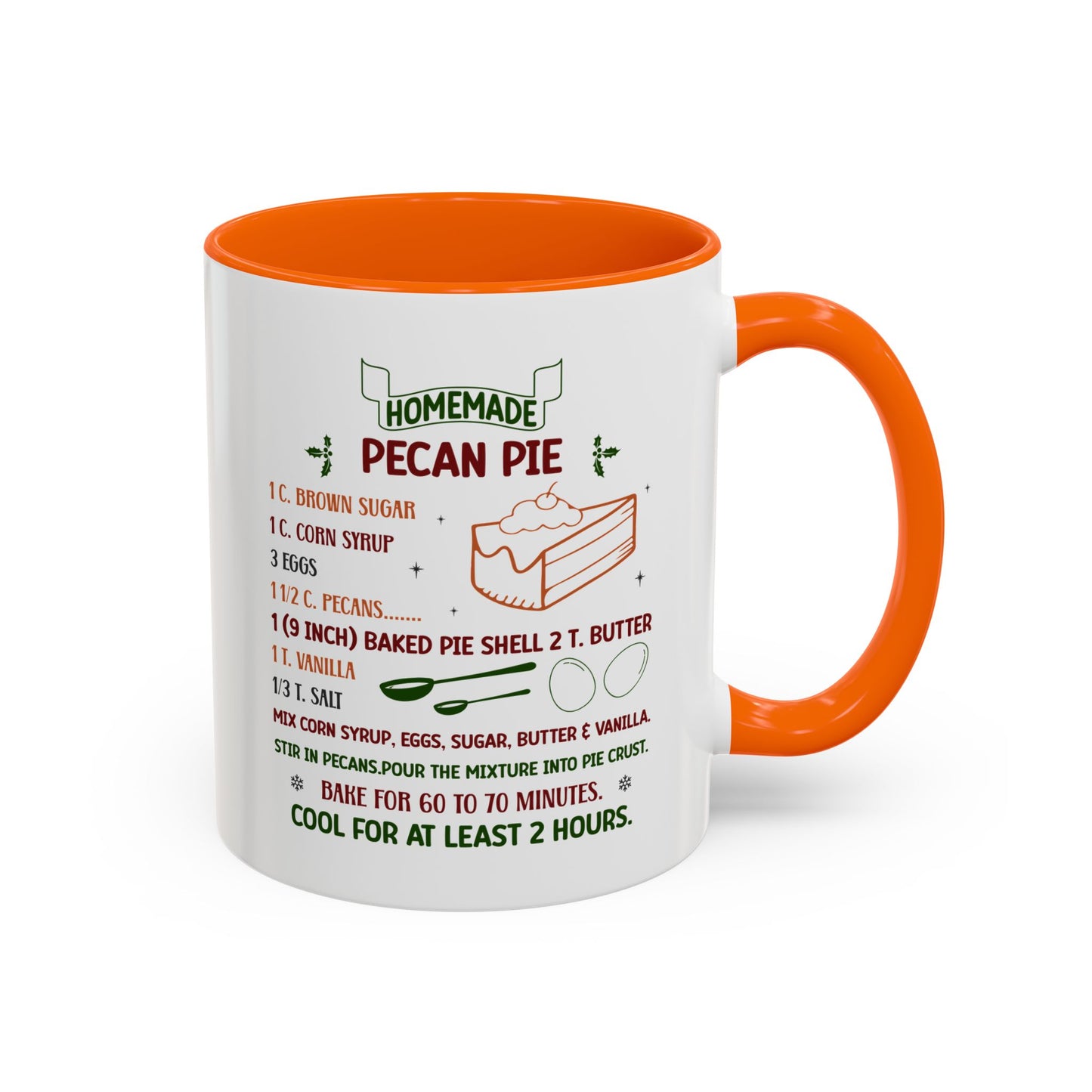 Christmas Mug - Homemade Pecan Pie Recipe