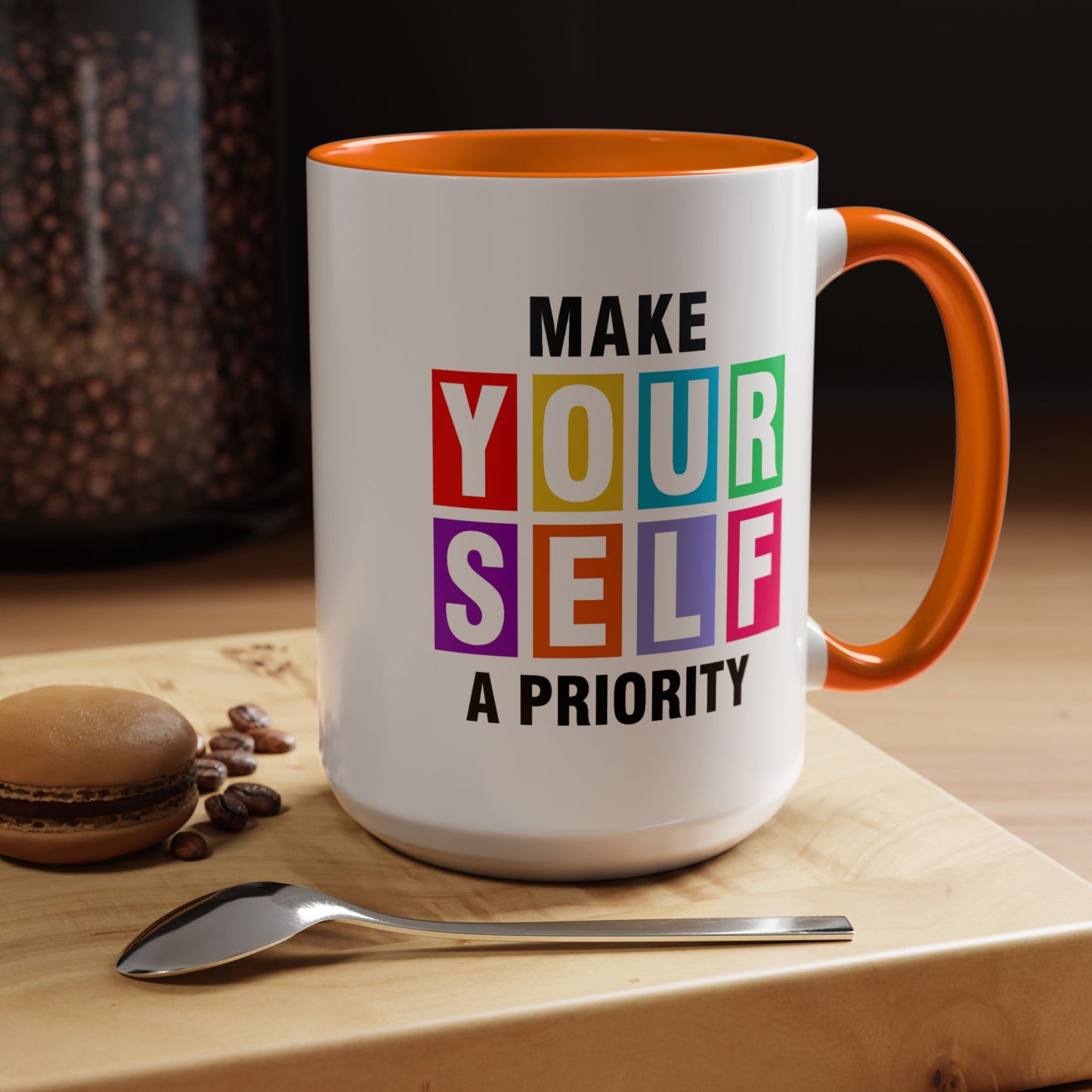 Wellness Mug - Make Yourself a Priority Colored Blocks