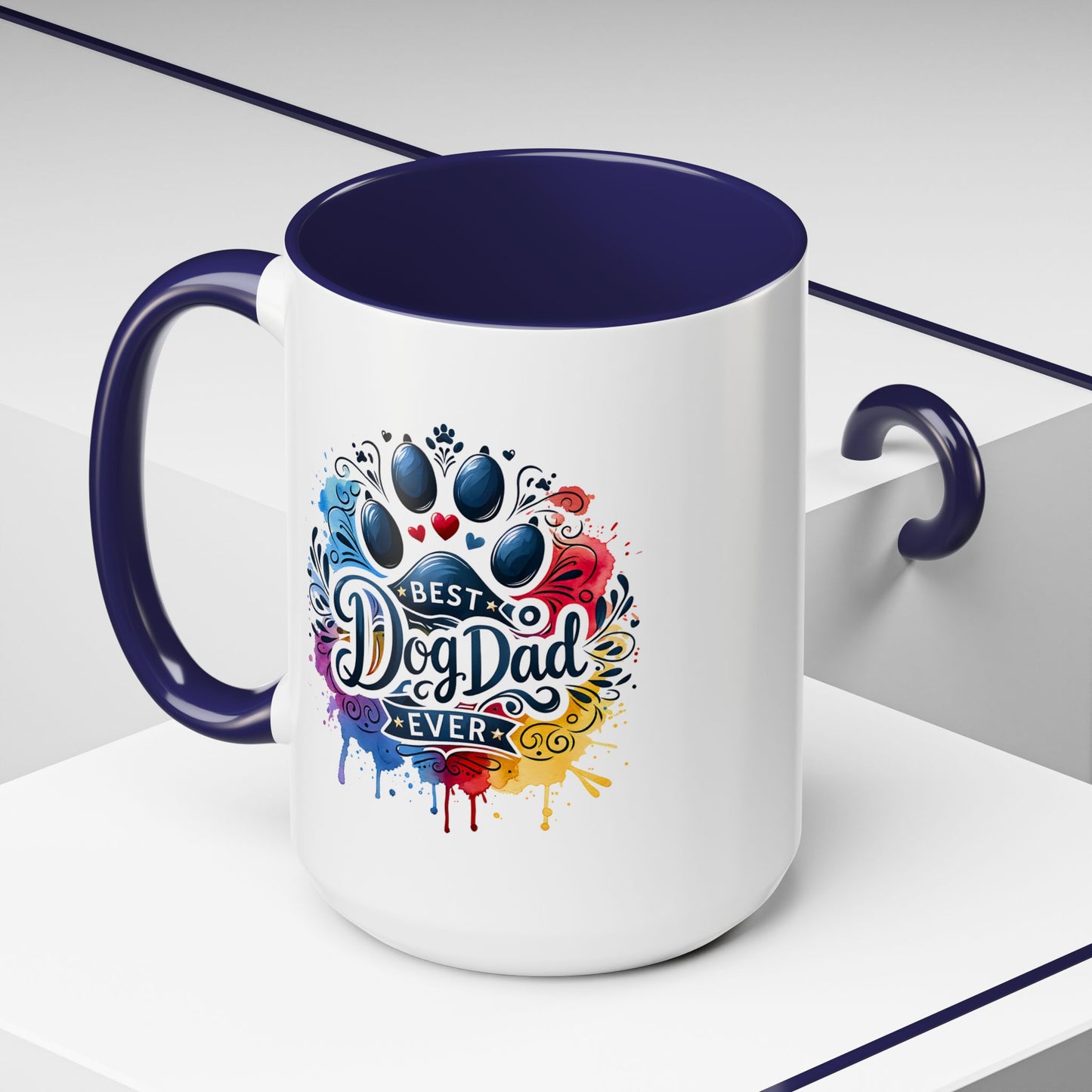 Animal Mug - Best Dog Dad Ever Paw