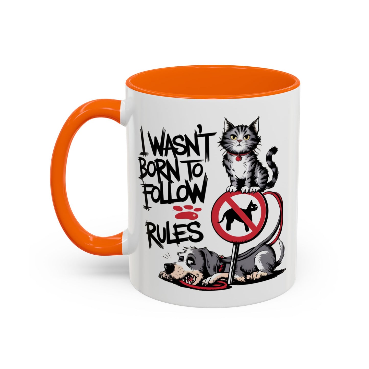 Animal Mug - I Wasn't Born To Follow Rules