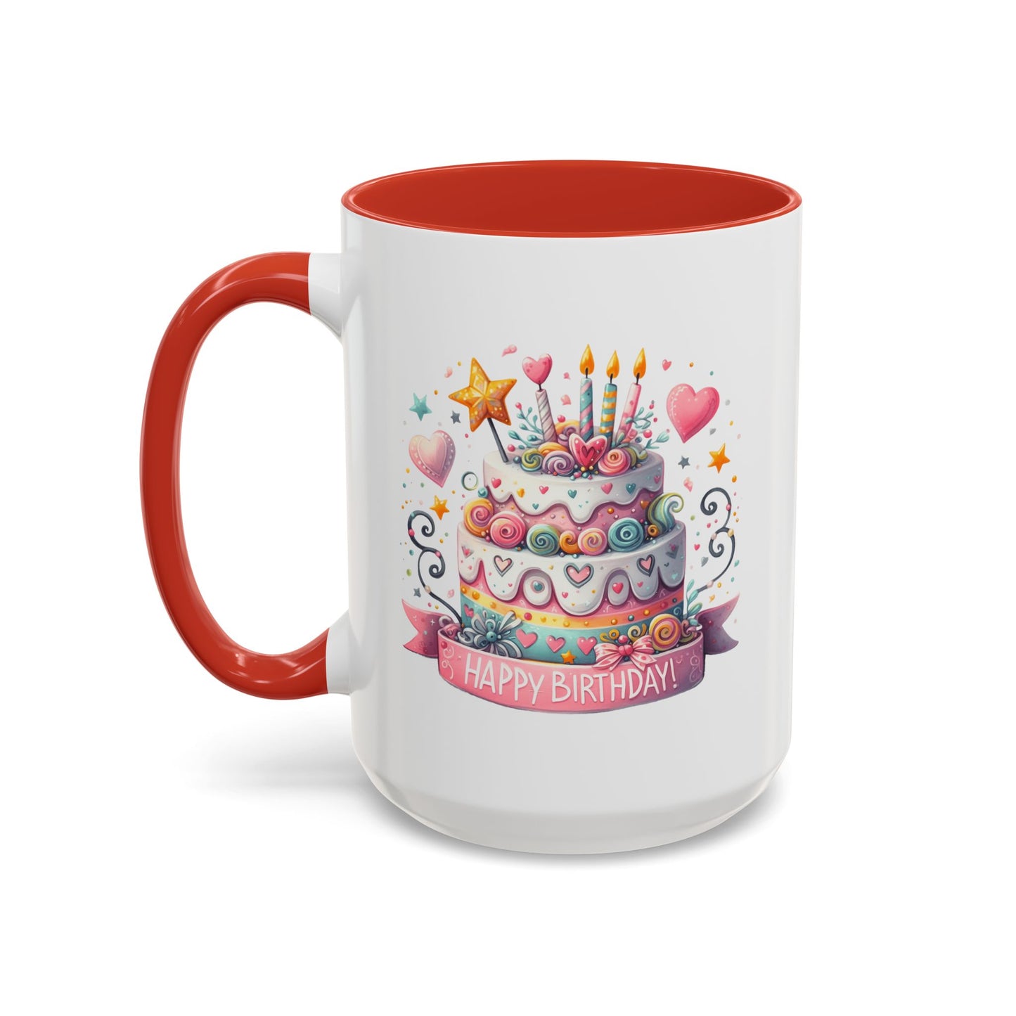 Birthday Mug - Happy Birthday Two Tiered Cake