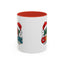 Christmas Mug - Merry Christmas Green Red Yellow and Blue Text Red Hats