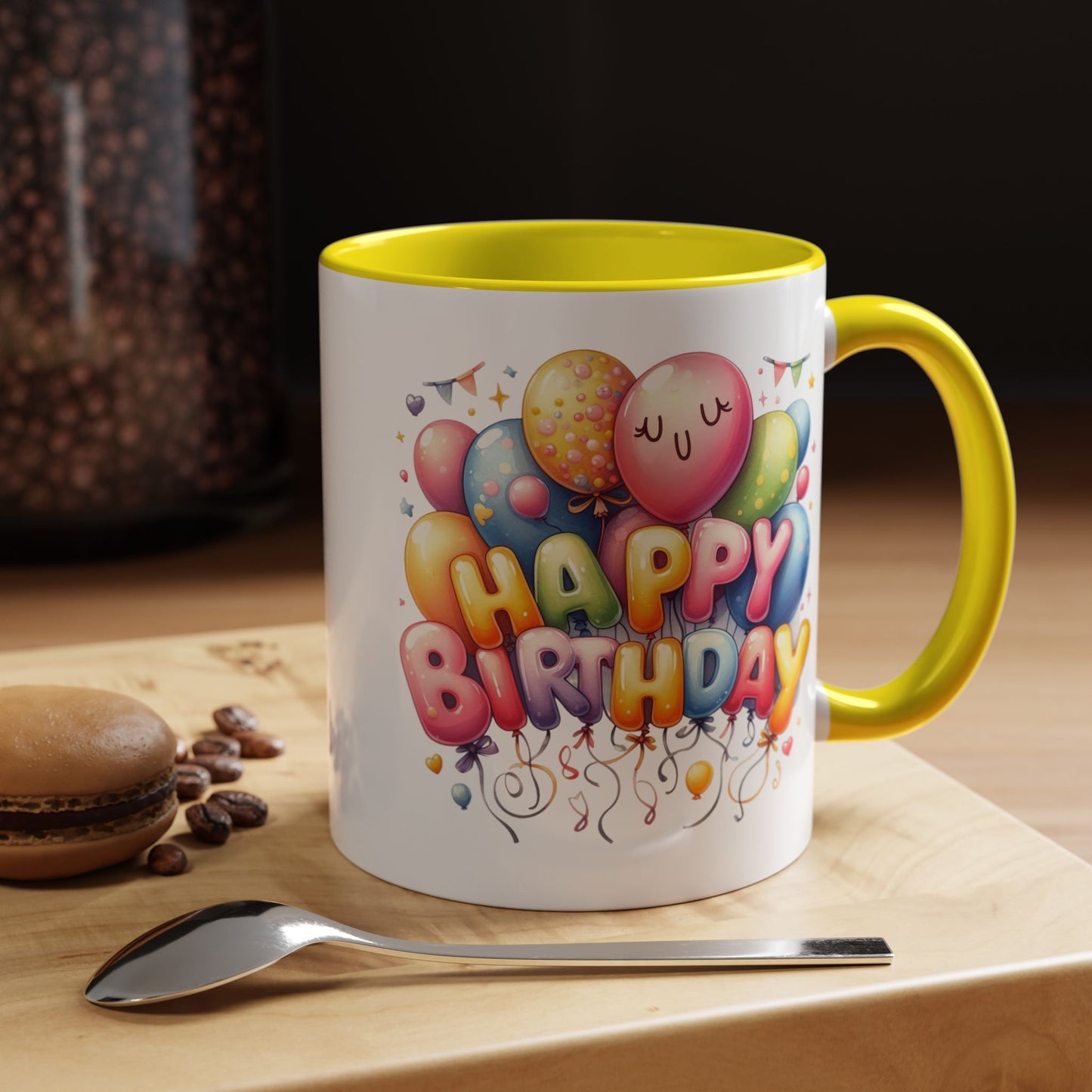Birthday Mug - Happy Birthday Cute Balloon