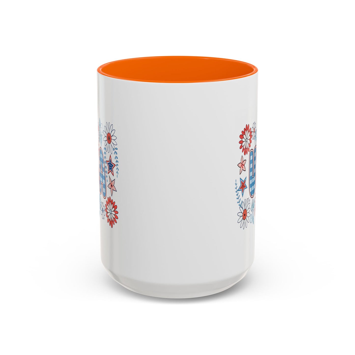4th of July Mug - USA Preppy Floral