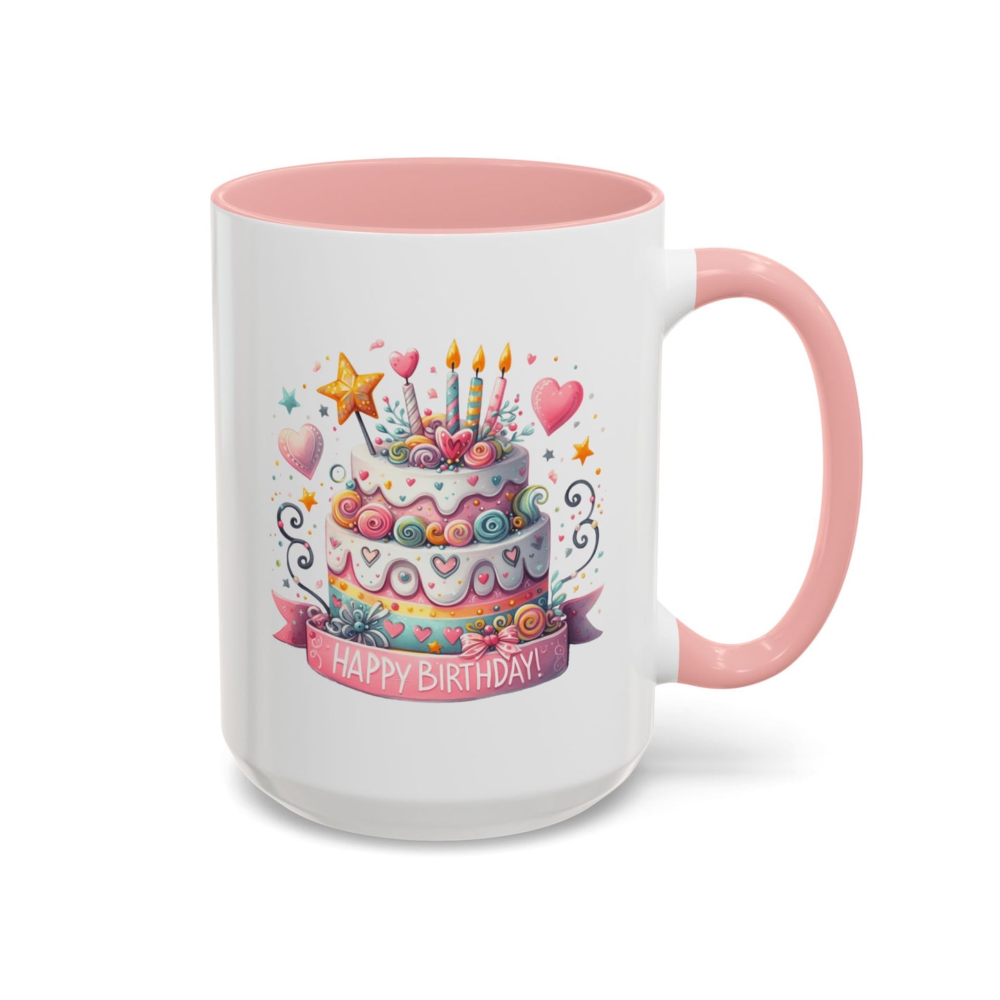 Birthday Mug - Happy Birthday Two Tiered Cake