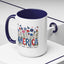 4th of July Mug - Floral America Patriotic