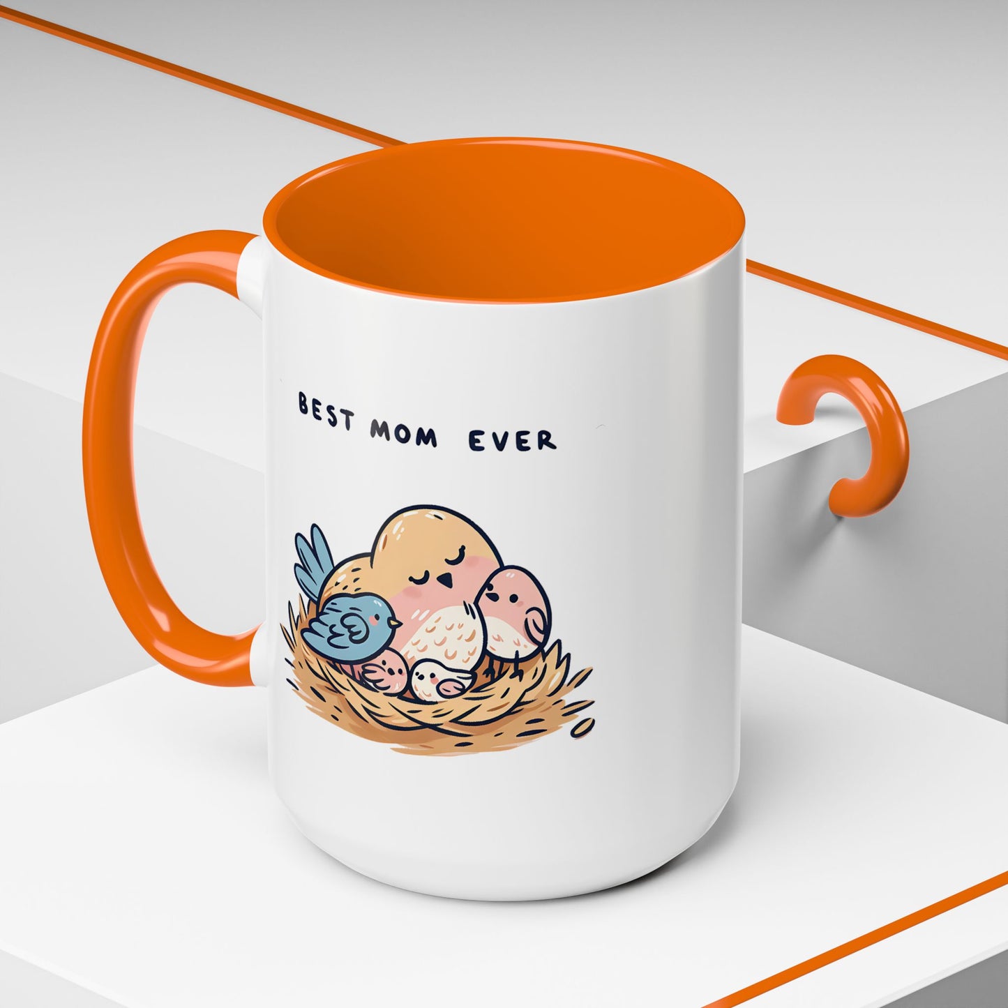 Mother's Day Mug - Best Mom Ever Birds