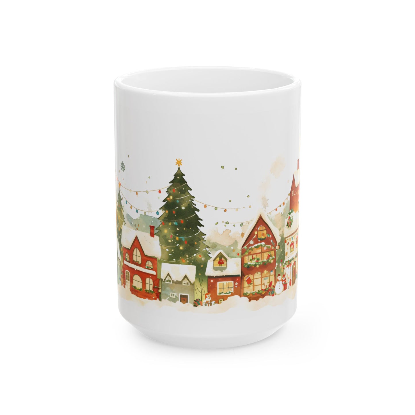 Christmas Mug - Snowy Village Wrap
