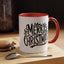 Christmas Mug - Merry Christmas Black Text Mistletoe