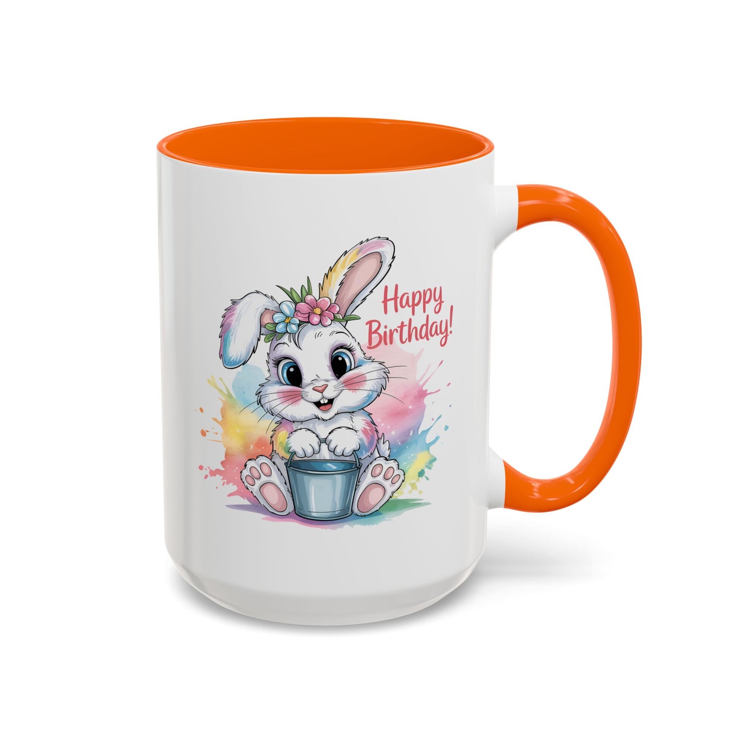 Birthday Mug - Happy Birthday Cute Bunny