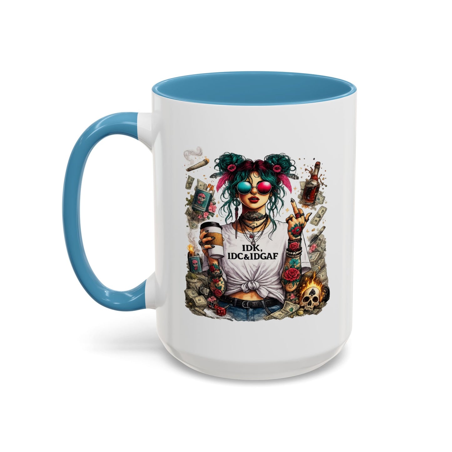 Humor Mug - The IDK IDC & IDGAF