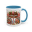 Christmas Mug - Candy Cane Lane White Text Ornaments Candy