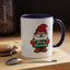 Christmas Mug - Merry Christmas White & Green Text Gnome Snow