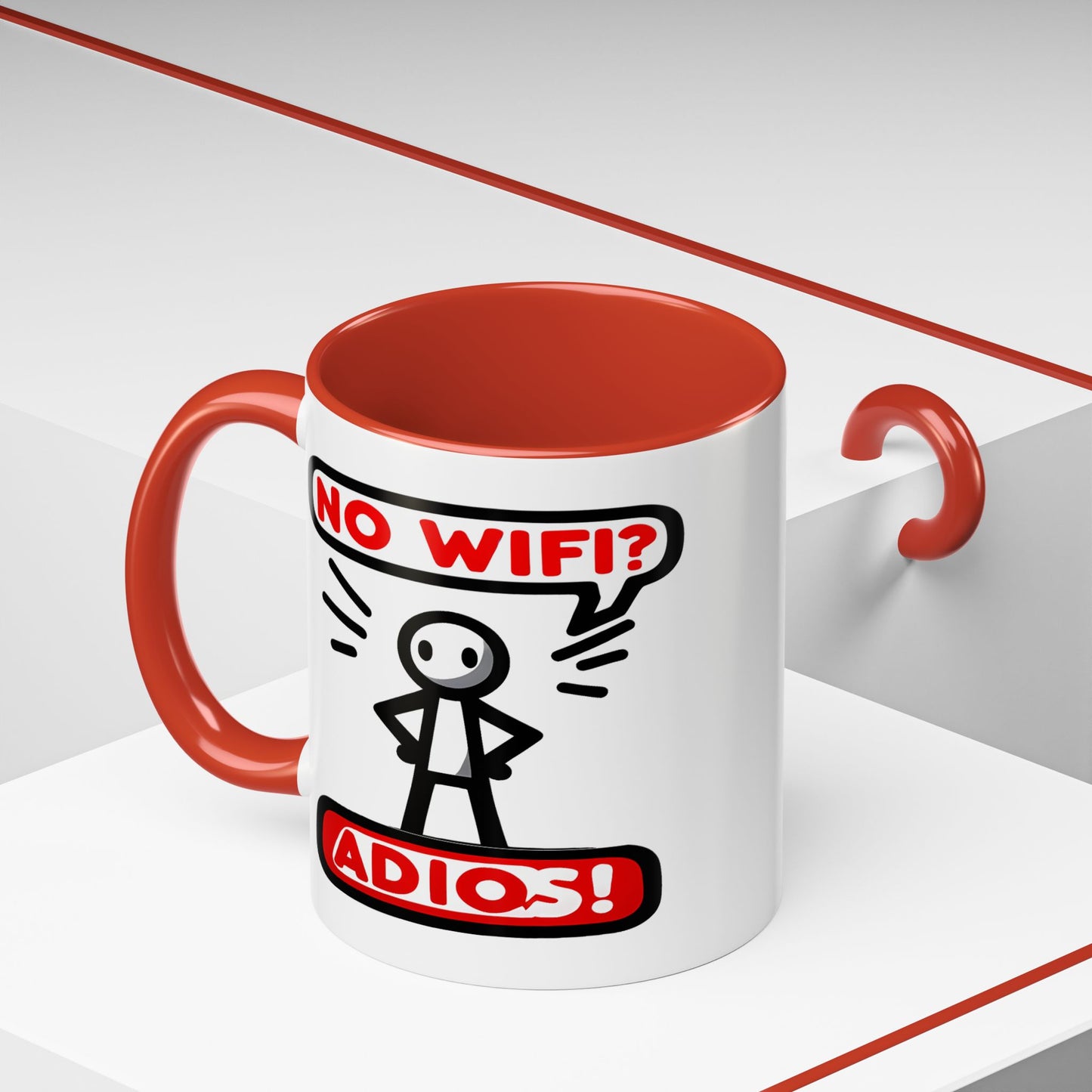 Humor Mug - No Wifi? Adios!