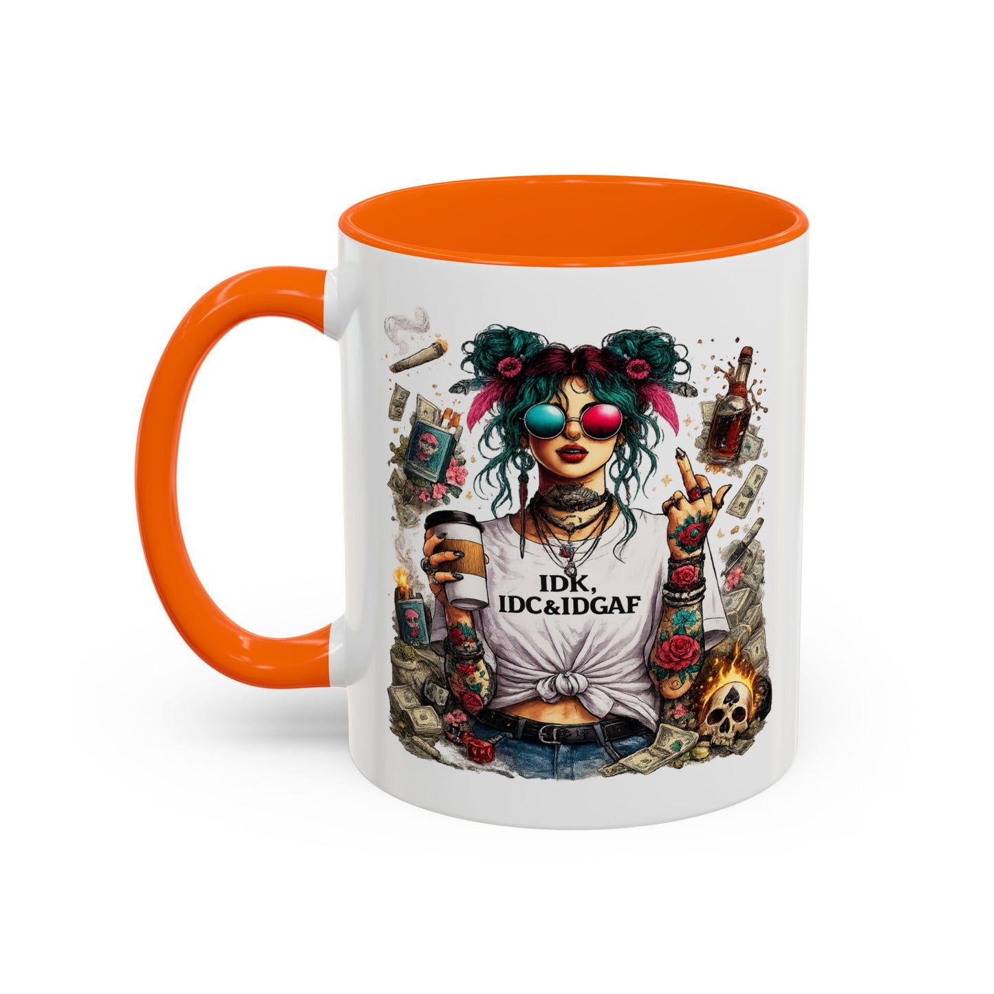 Humor Mug - The IDK IDC & IDGAF