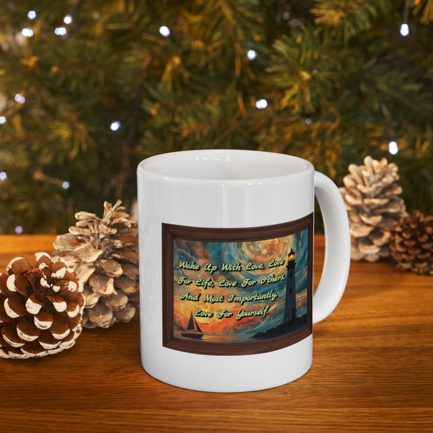 Motivation Mug - Wake Up With Love