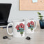 Birthday Mug - Flower Bouquet Hearts