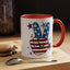 4th of July Mug - America Peace Sign