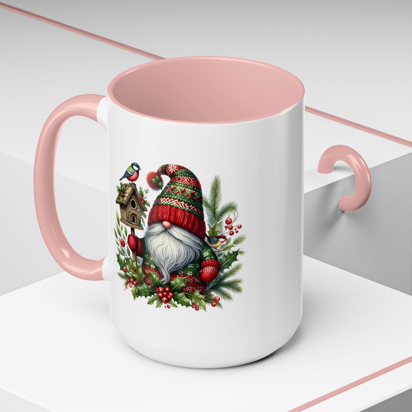 Christmas Mug - Red and Green Gnome