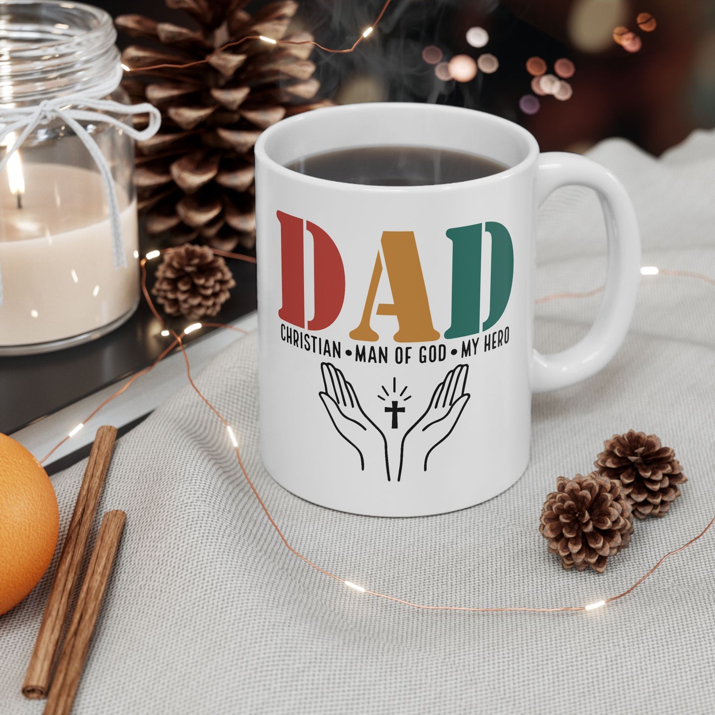 Father's Day Mug - Dad Man Of God