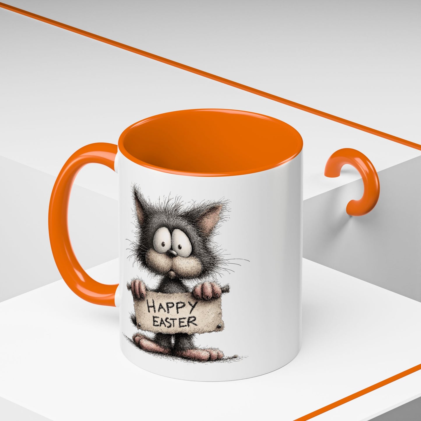 Easter Mug - Happy Easter Cat