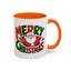 Christmas Mug - Green & Red Text Santa Presents