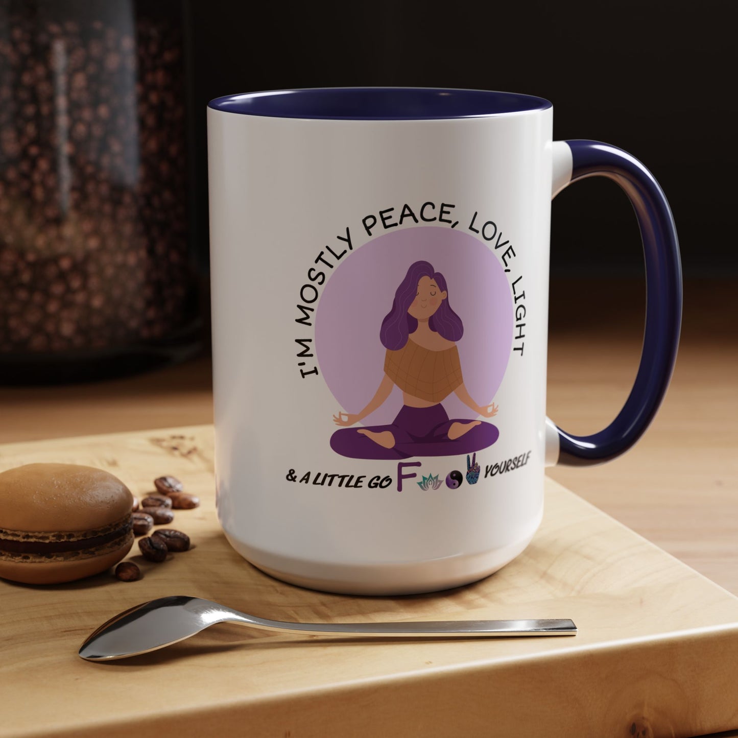 Adult Mug - I'm Mostly Peace, Love, Light
