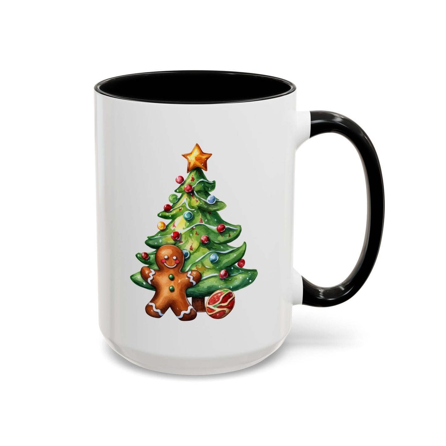 Christmas Mug - Gingerbread Man and Tree