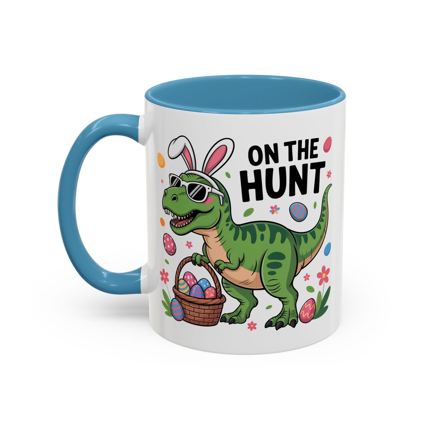 Easter Mug - On The Hunt Dinosaur