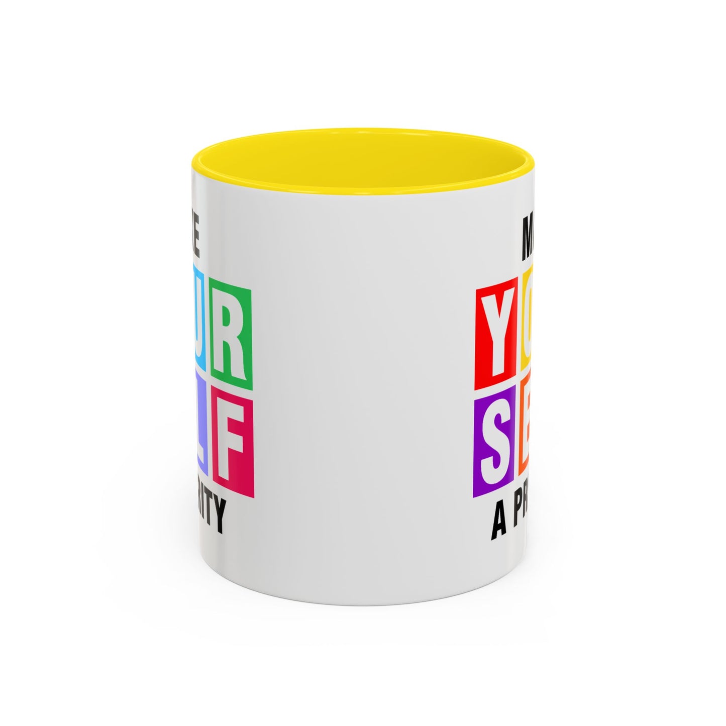 Wellness Mug - Make Yourself a Priority Colored Blocks