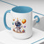Birthday Mug - Happy Birthday Astronaut, Cake & Balloon