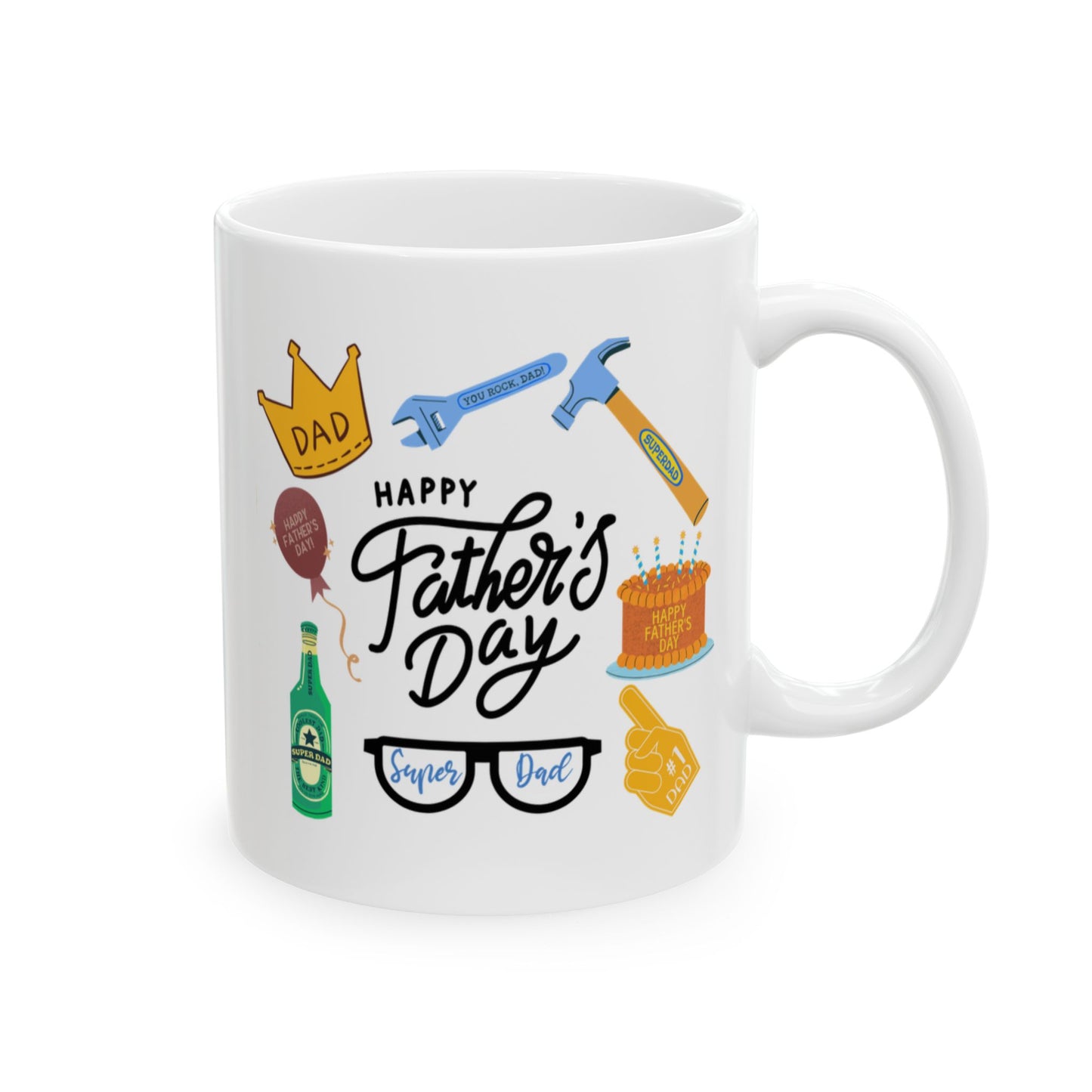 Father's Day Mug -  Happy Father's Day Collage