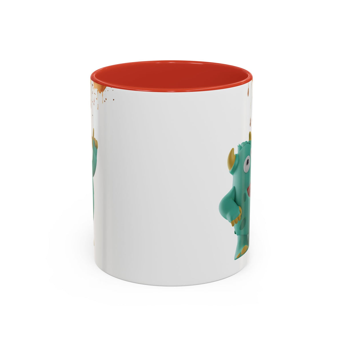 Humor Mug - Monster Drinks Coffee Spill