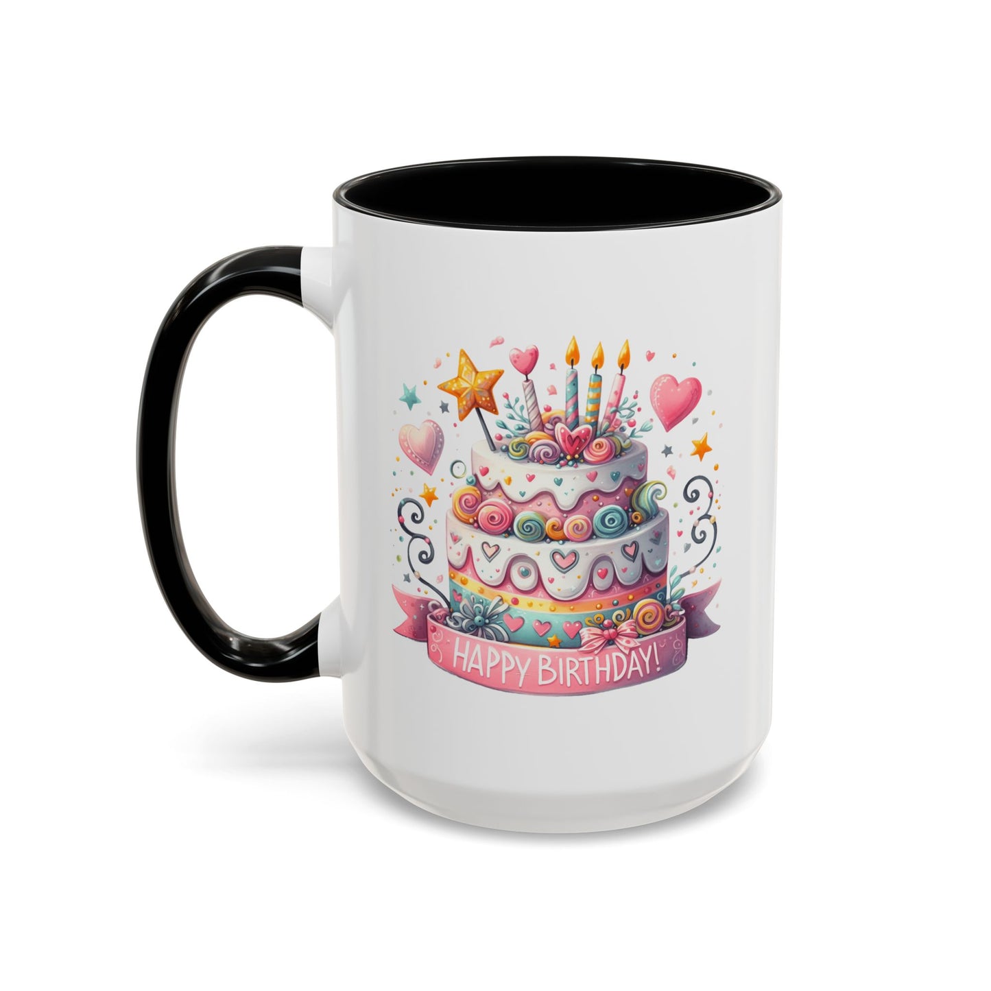 Birthday Mug - Happy Birthday Two Tiered Cake